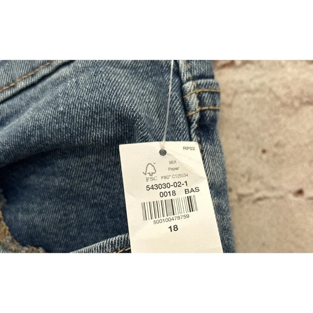 Old Navy Jeans Boys 18 Boot Cut Built in Flex Blue Denim NEW Adjustable Waist